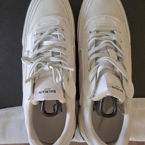 Brand New Balmain Men's White Sneakers Sz 9 With Box - Picture 4 of 14